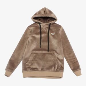 Grey Shower Hoodie With Inner Fur For Boys