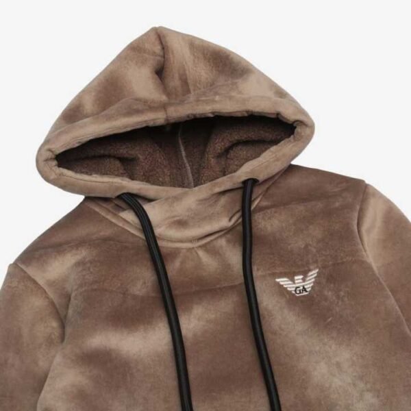 Grey Shower Hoodie With Inner Fur For Boys (Copy) - Image 3